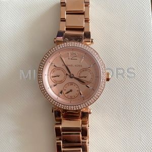 NWT Michael Kors Rose-gold Pavé Watch